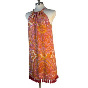 Trina Turk sz 4 Rancho Silk Halter Top Dress